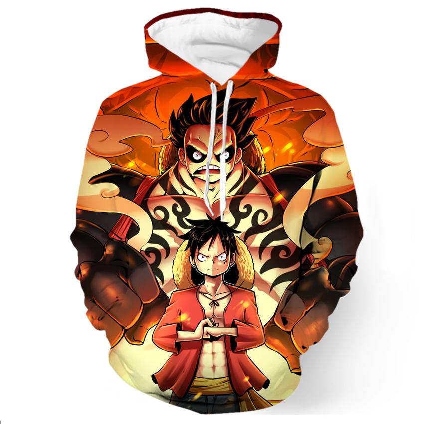 Sudadera Monkey D Luffy Sudadera Roronoa Zoro Sudadera con Capucha 3D Japan Anime Print Sudadera Cosplay One Piece Sudadera con Capucha de Manga Larga Unisex Sudadera con Capucha Comic Fans