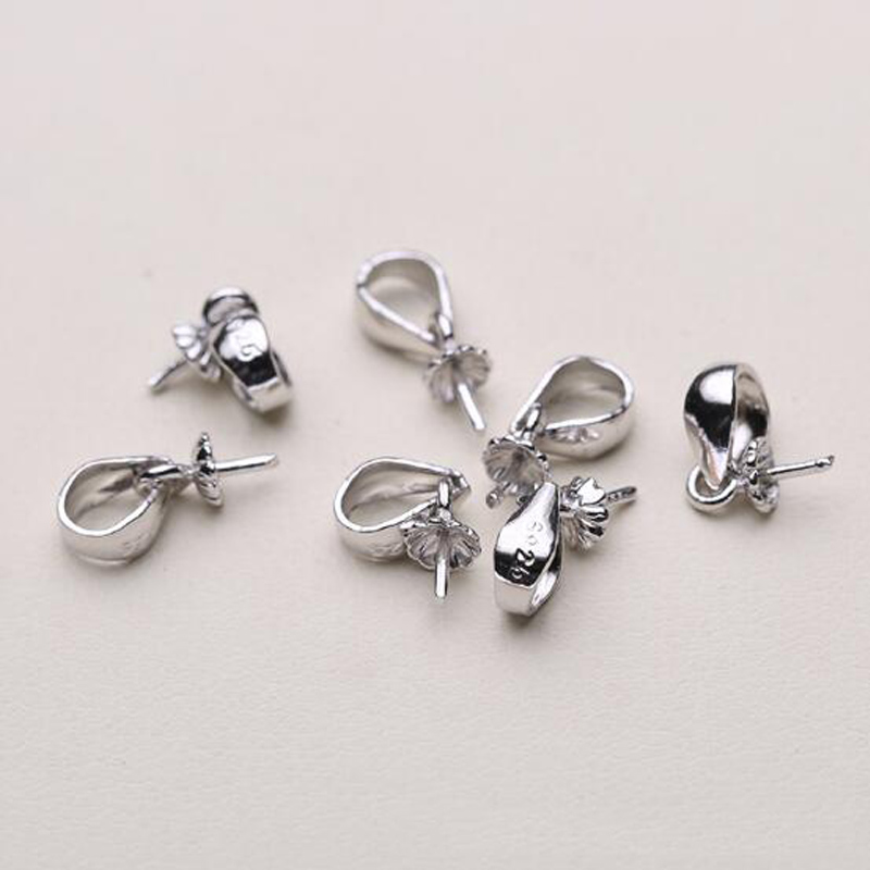 

Pearl Necklace Settings S925 Sliver Necklace Settings DIY Accessories Jewelry Settings Christmas Statement Jewelry 20pcs/lot