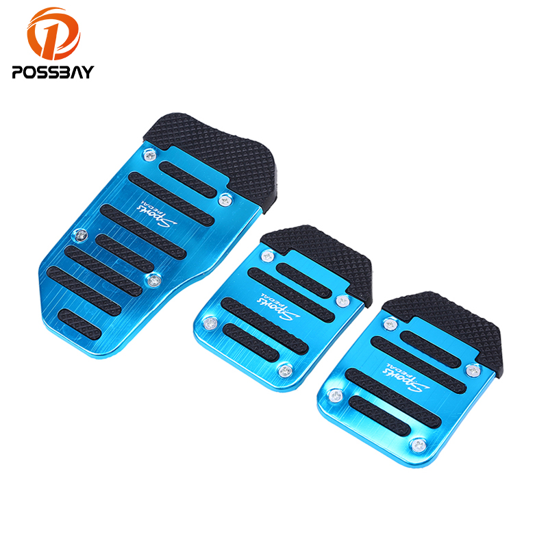 

wholesale Footrest Pedals Universal Aluminum Manual Transmission Non-Slip Car Pedal Cover Set Pedal Pads Auto Accessories