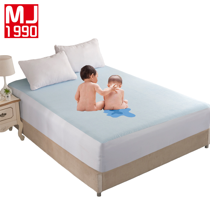 

100% Cotton Waterproof Mattress Smooth Protective Case Be Applicable Bed Breathable Dust-proof Flood Prevention Mattress Cover Sheet, Zy-fscl-ql