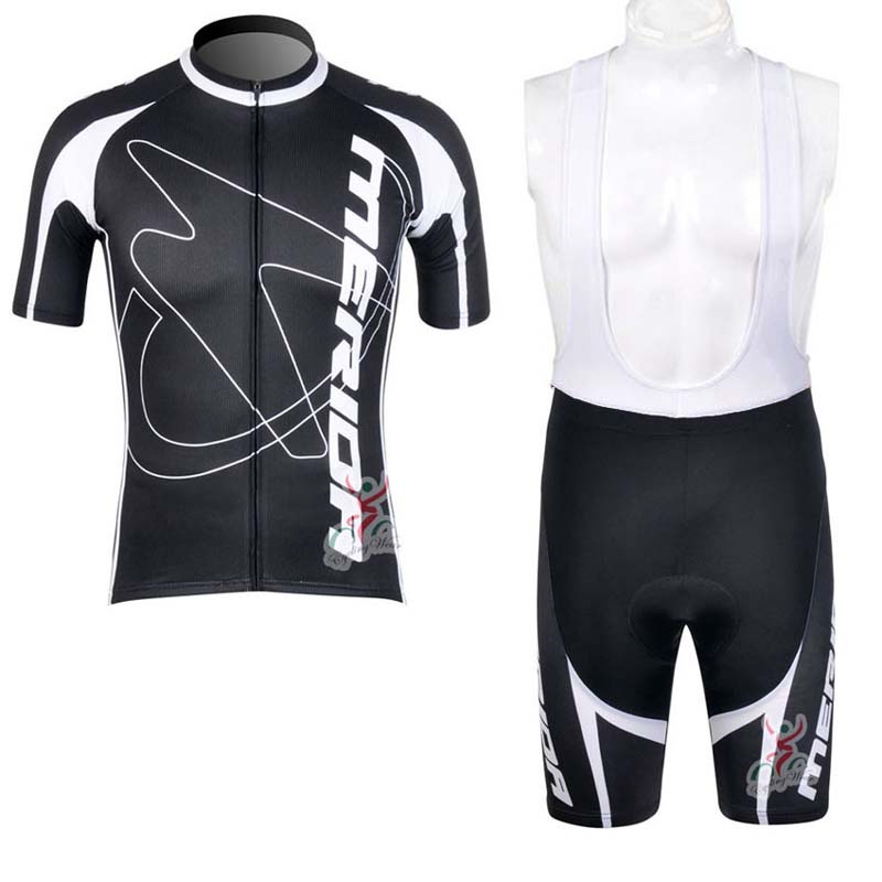 

MERIDA team Cycling Short Sleeves jersey bib shorts sets Summer Men's Comfortable Wearable Outdoor Sports Jersey 32765, Black;red
