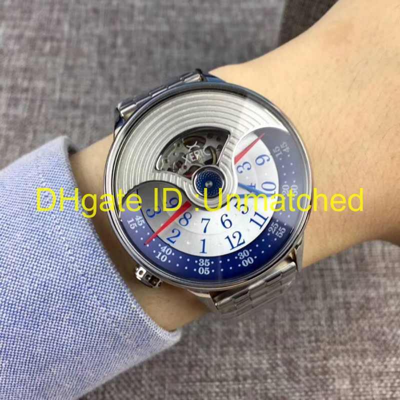

2018 Fashion casual mens watch stainless steel strap automatic mechanical movement luxury watch star series wristwatch 44mm, Color 2