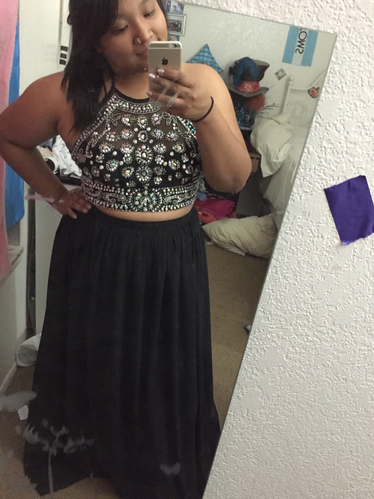 

2018 Sexy Black Two Pieces Plus size Special Occasion Prom Formal Dress Halter Neck Chiffon Rhinestones Beaded Dresses Evening Party Wear, Red