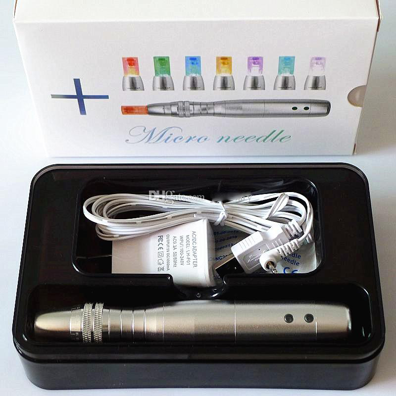 

5 Speeds Derma Pen LED Photon Electric Miconeedle Dermapen For Skin Rejuvenation Therapy With 7 colors
