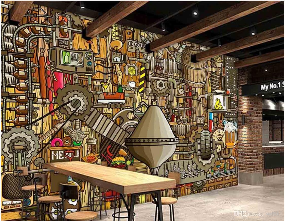 

3d room wallpaper custom photo non-woven mural 3D new hotel dining complex small element series tooling wall murals wallpaper for walls 3 d, Picture shows