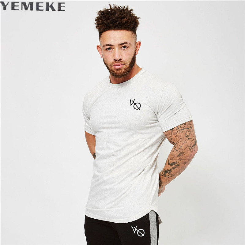 Yemeke hommes t-shirt manches courtes manches blanches gris noir sous-bois masculin massif de coton massif men tee maillot de jersey marque vêtem