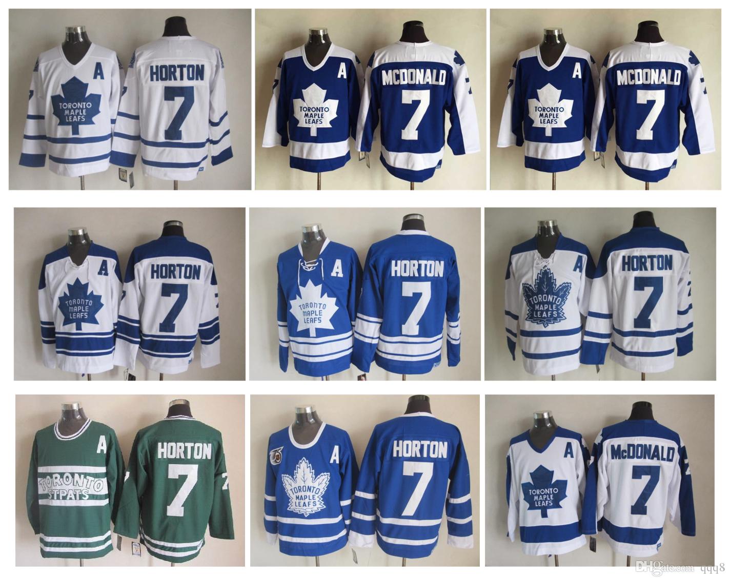 

cheap Retro Tim Horton Jersey Vintage Toronto Maple Lanny McDonald Authentic Stitched Ice Hockey Jerseys Top Quality ! Mix Order, Multi