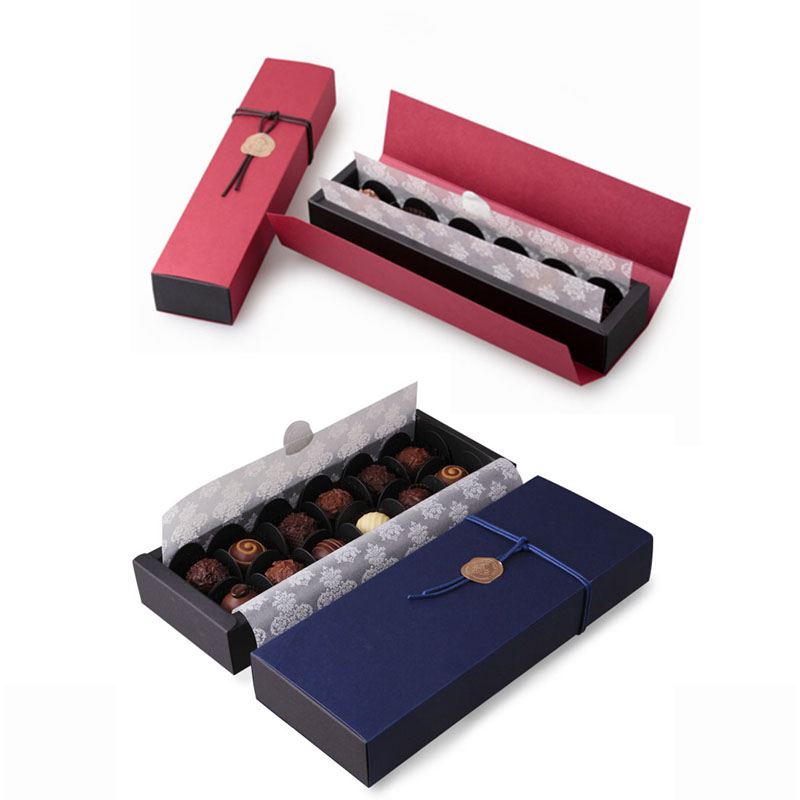 

4/6/12 Packed Red Blue Chocolate Paper Box Valentine's Day Christmas Birthday Party Chocolate Gifts Packaging Boxes ZA6099