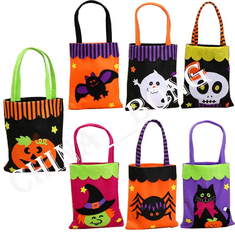 

Halloween Sacks Pumpkin Bag Witches Candy Bags Treat or Trick  Candy Gift organizer storage Pouch Festival handbag Decorations SD16