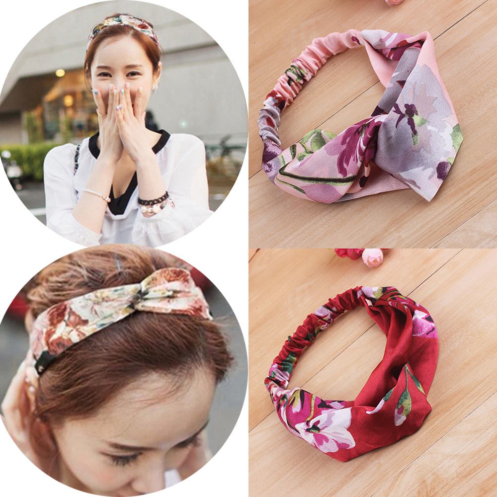

Bride Girl Charm Headband Headwear Wedding Beach Party Floral Hairband Headpiece Hair Accessories Sport Yoga Makeup Headwrap Hair Band