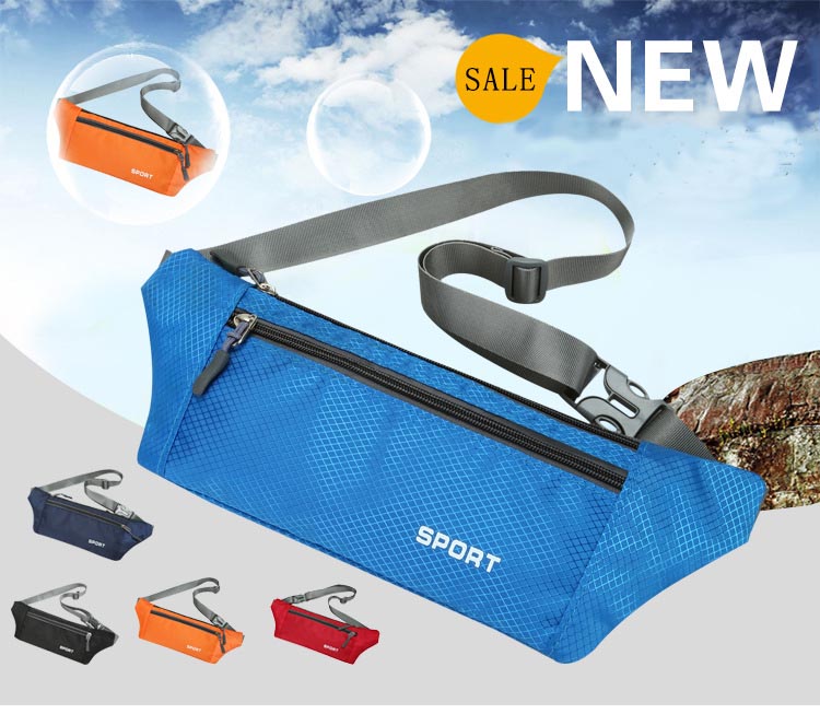 

Men's pockets, new casual sports, running, large capacity, light and comfortable, multi-function sports, hand bag, free shipping, Waist bag