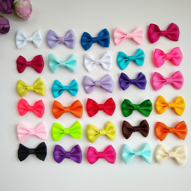 

100pcs/lot Dogs handmade Hairpin Pet Bow mix Hair Clip Puppy cat Bowknot barrette headdress dog hair accessories cute colorful bows PD015, Mix color
