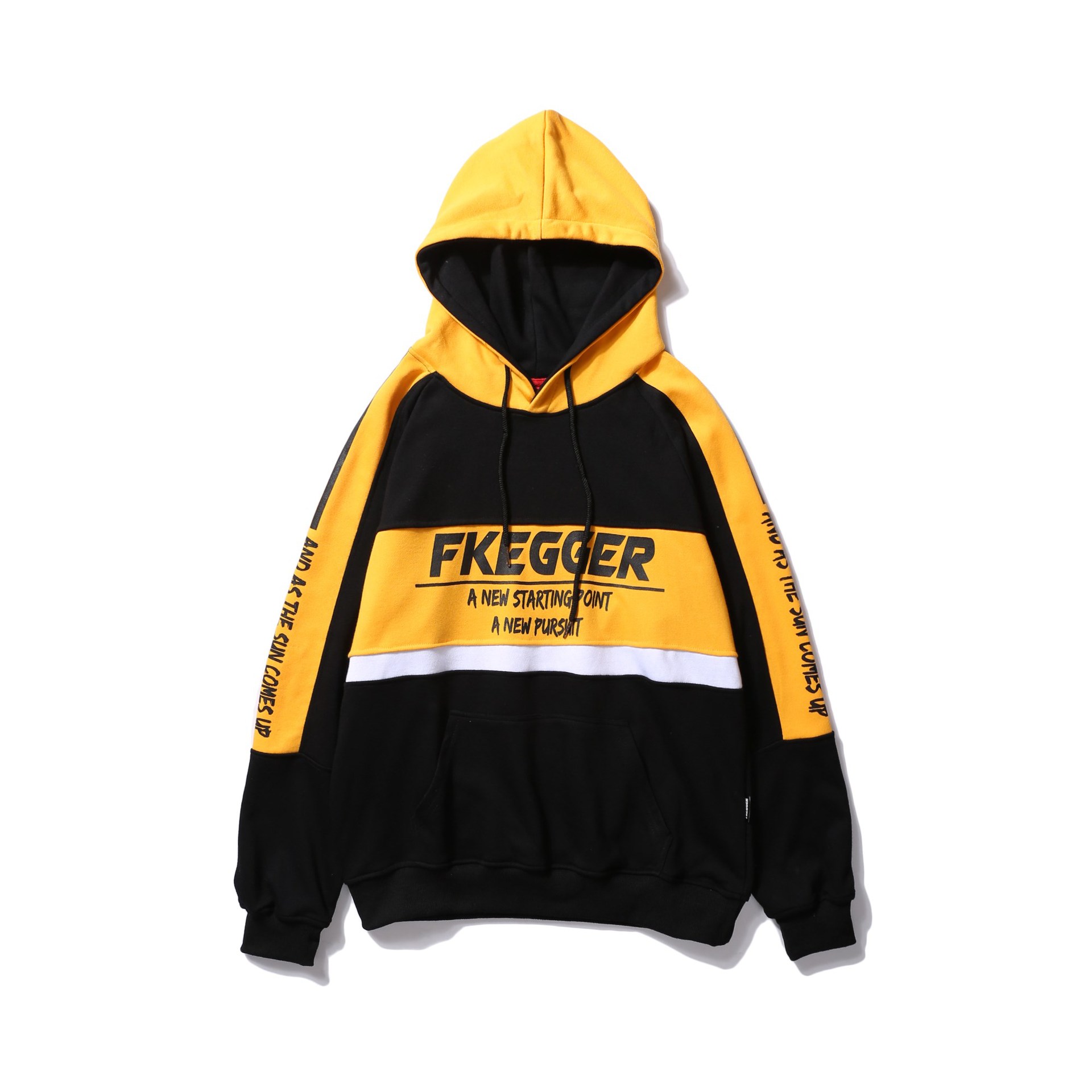 Hoodies Men Patchwork Printed Hooded High Street Pullover Sweatshirt Men Fashion Hip Hop Streetwear Hoodie Autumn