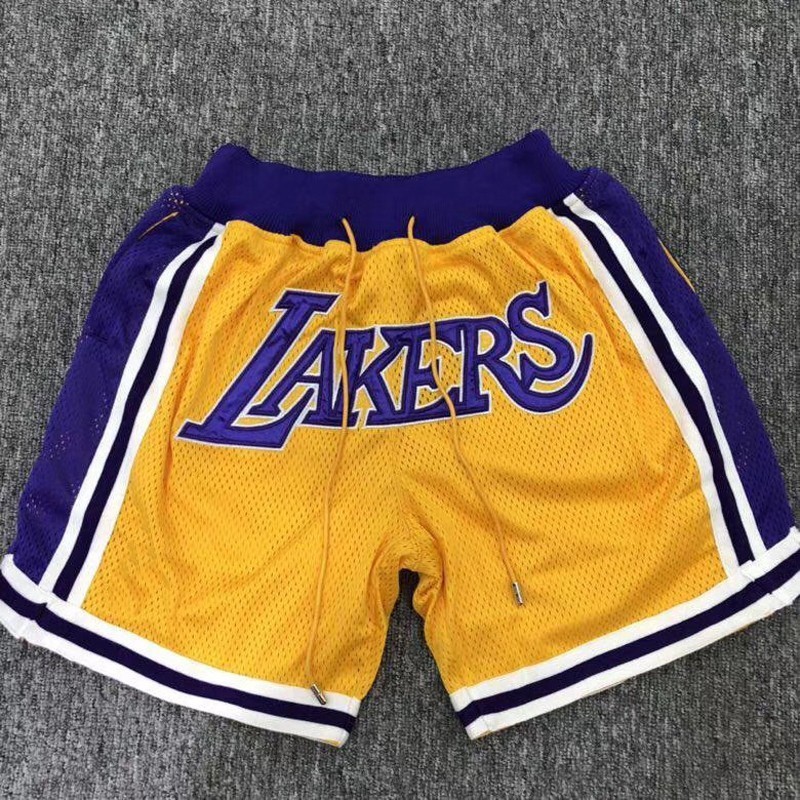 Los Angeles Lakers Uomo Pantaloncini Giallo 2018-19 Nike Swingman