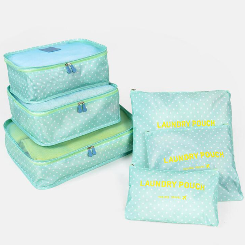 Set 8 Sacchetti Viaggio Impermeabili | Organizer Valigia | Per Vestiti, Scarpe, Cosmetici | Multicolore - Foto 7