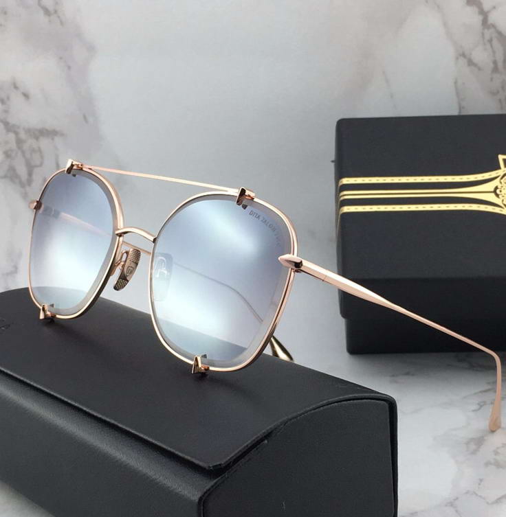 Rose Gold Pilot Sunglasses Grey Silver Mirror Lens Sonnenbrille unisex Sunglasses Glasses Shades New with box