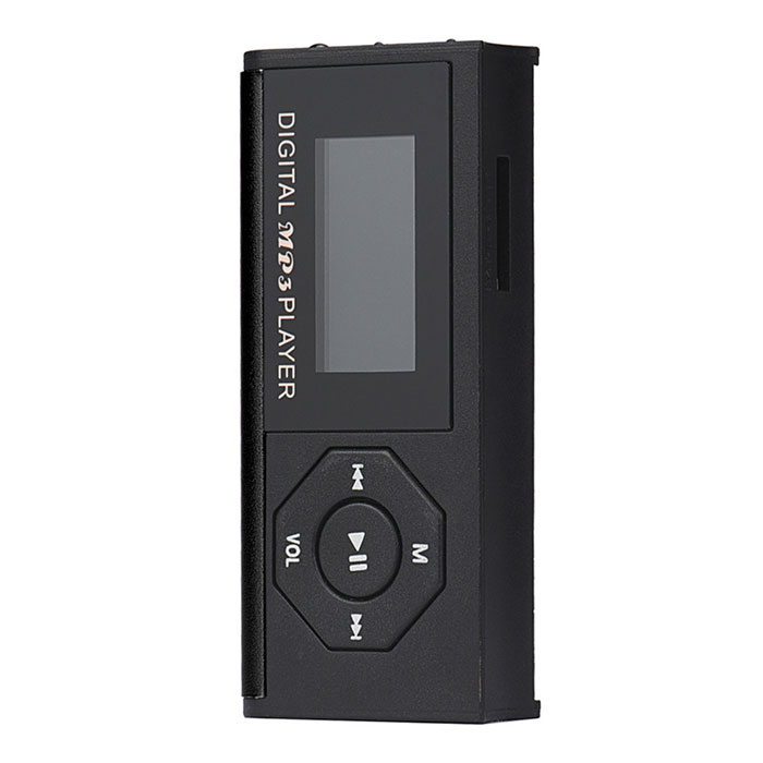 

Puscard Hot High Quality mini Clip MP3 Player LCD Screen Support 16GB Micro TF/SD Card Slot Sports MP3 Music Player With Screen, Black