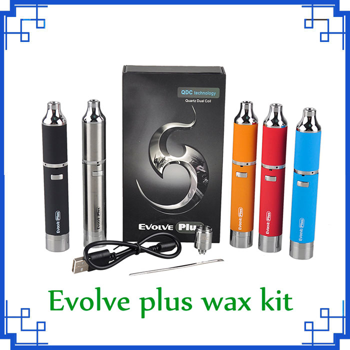 

Newest Evolve PLUS Kit QDC Coils 1100mAh Wax Pen Dry herb Wax Vaporizer 510 vape battery vs Brass Knuckles battery 0266119