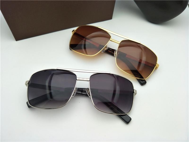 

new luxury logo sunglasses attitude sunglasses gold frame square metal frame vintage style outdoor design classical model top quality