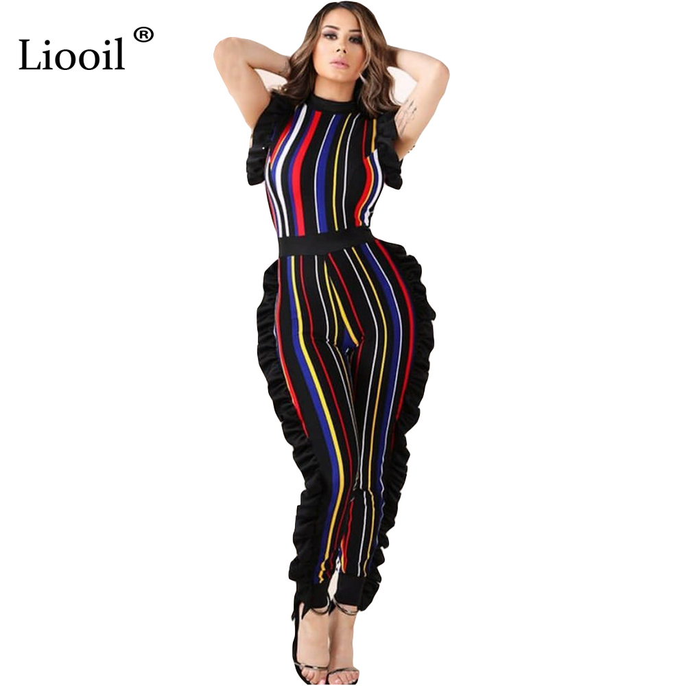 Womens Hot Fashion See Through Lace Outfit Long Sleeve Floucing Romper Jumpsuit