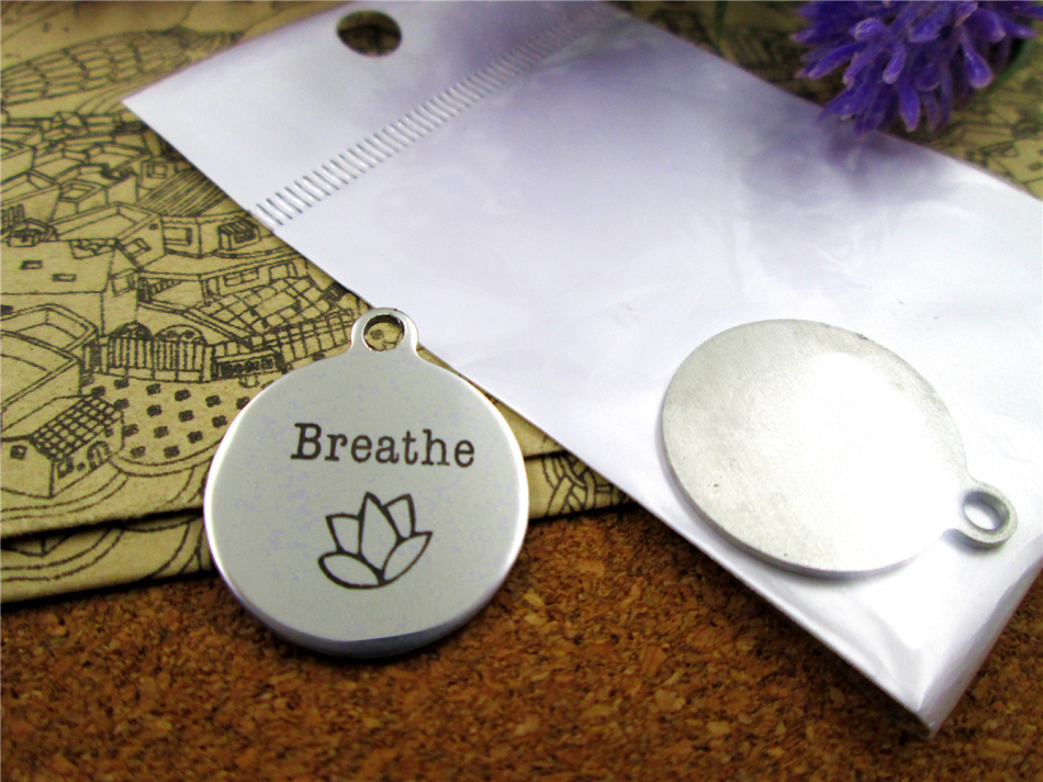 40pcs--"breathe lotus"stainless steel charms more style for choosing DIY Charms pendants for necklace-image-421521611