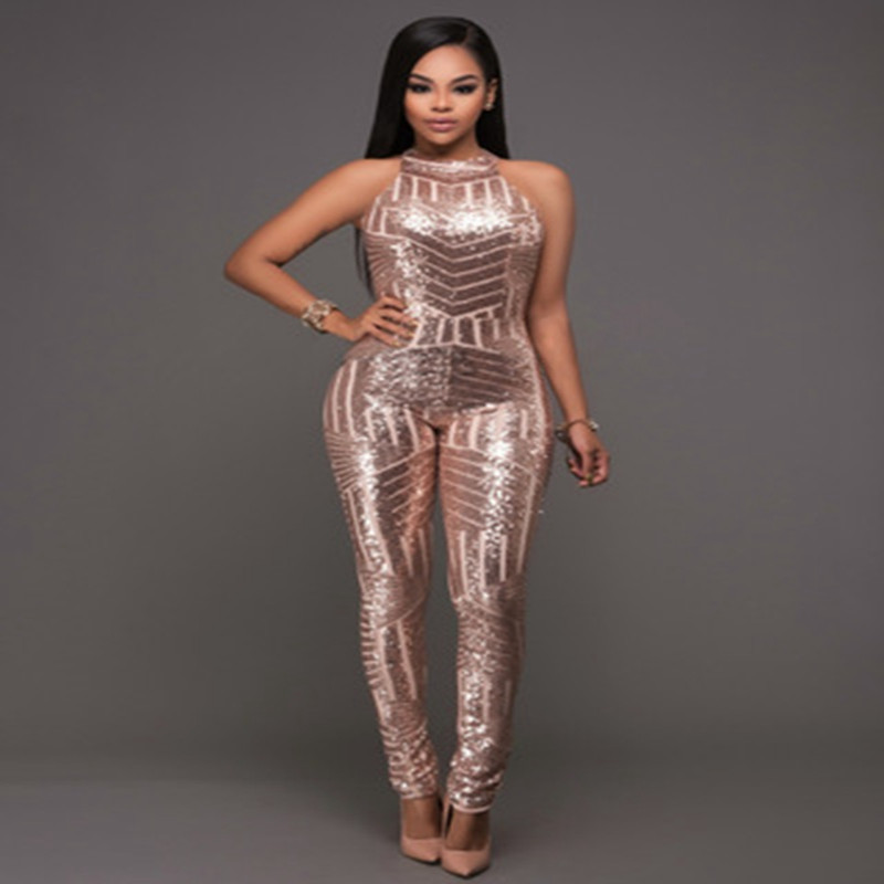 sequin pants jumpsuit