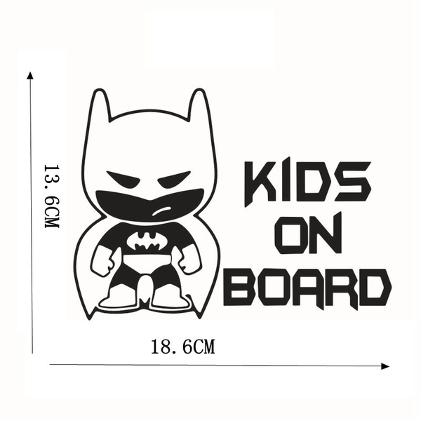 

13.6*18.6cm cartoon kids on board car sticker CA 425, Yellow