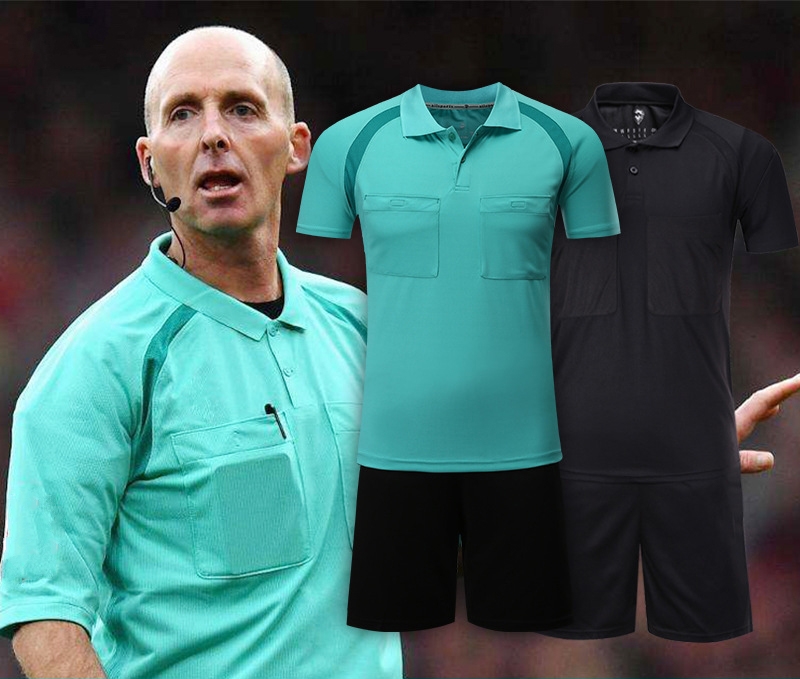 

Benwon- Fair Play Professional Soccer Referee Jerseys + Shorts Men's Sports Clothing Suits Football Referee kits De Futbol Judge Sets, Blue