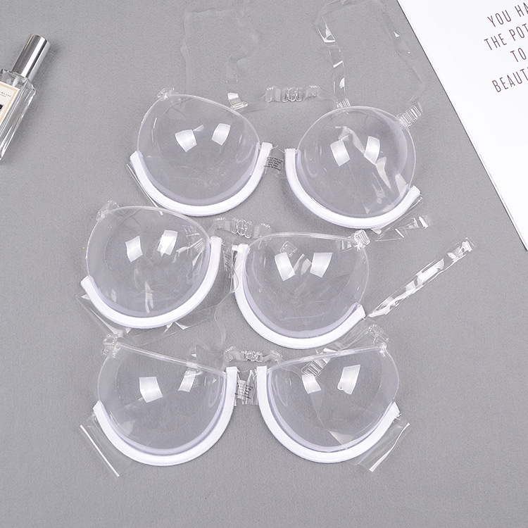 

Newest Plastic Disposable Bra One Off Bra Clear Time Underwear DHL Free Ship