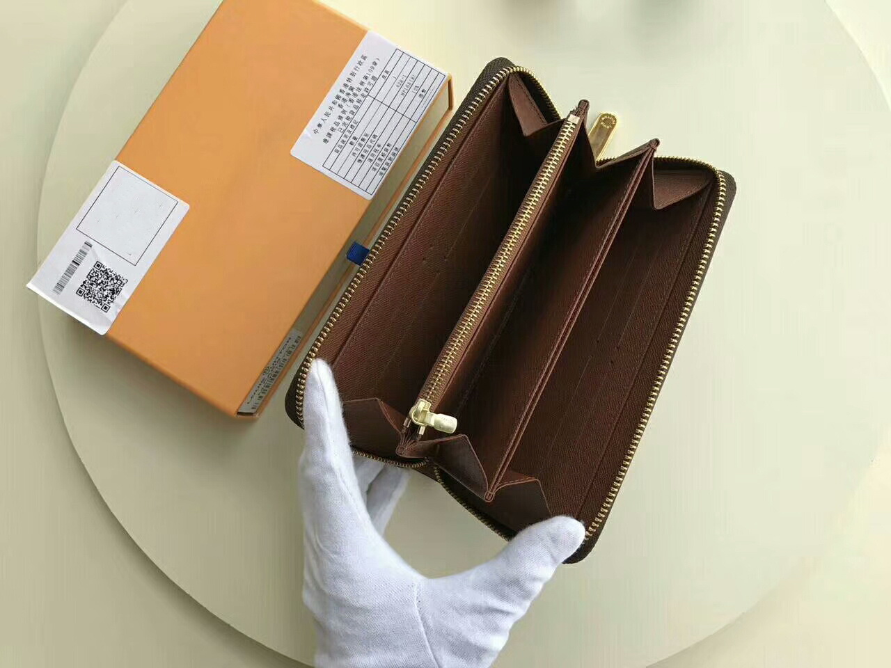 

Famous designer card holders women holders zipper Brand Wallet CX#40 Leather Bifold Credit Card Holders Wallets M61723 with box