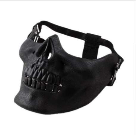 

Minch 1 pc Scary Skull Skeleton Mask Halloween Costume Half Face Masks for Party