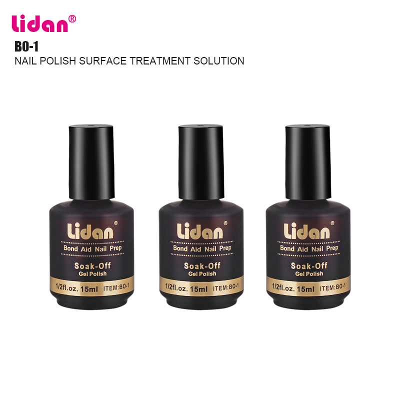 

LIDAN Nail Surface Treatment Liquid 15ML Nail Balance Solution To Remove Oil BOND AID PREP, As pic