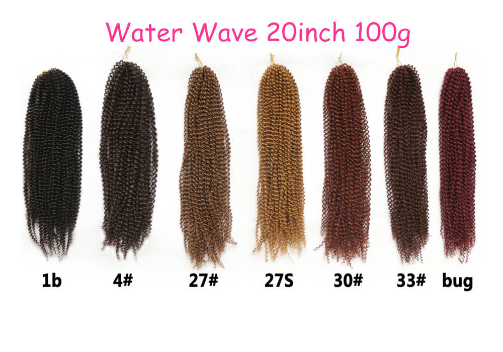 

Freetress hair extensins Water wave Free tress synthetic hair extensions 20 inch synthetic crochet hair extensions marley synthetic braiding hair for black women