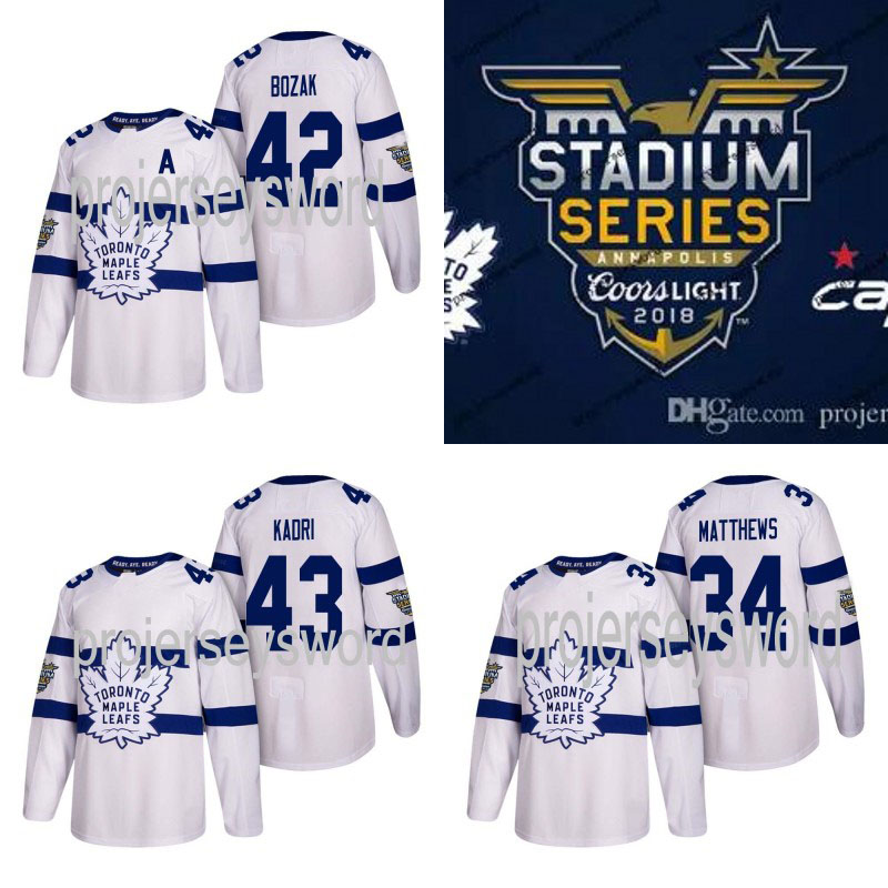 

#42 Tyler Bozak Jersey Toronto Maple Leafs 2018 Stadium Series 16 Mitch Marner 32 Josh Leivo 43 Nazem Kadri 47 Leo Komarov Hockey Jerseys, 34 auston matthews