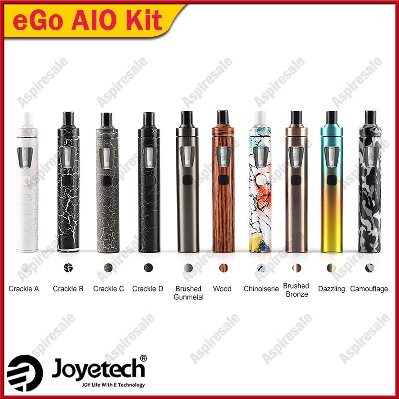 

Original Joyetech eGo AIO Vape Kit All-in-One Starter Kit w/ 2ml Atomizer & 1500mah Battery eGo aio e Cigarette Kit, New colors-leave a message