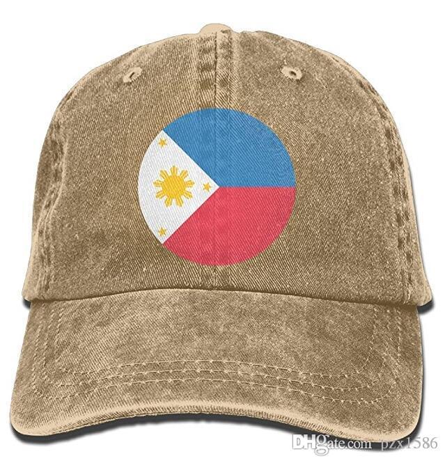 

pzx@ Baseball Cap For Men & Women, Flag of The Philippines Womens Cotton Adjustable Denim Cap Hat Multi-color optional, Grey