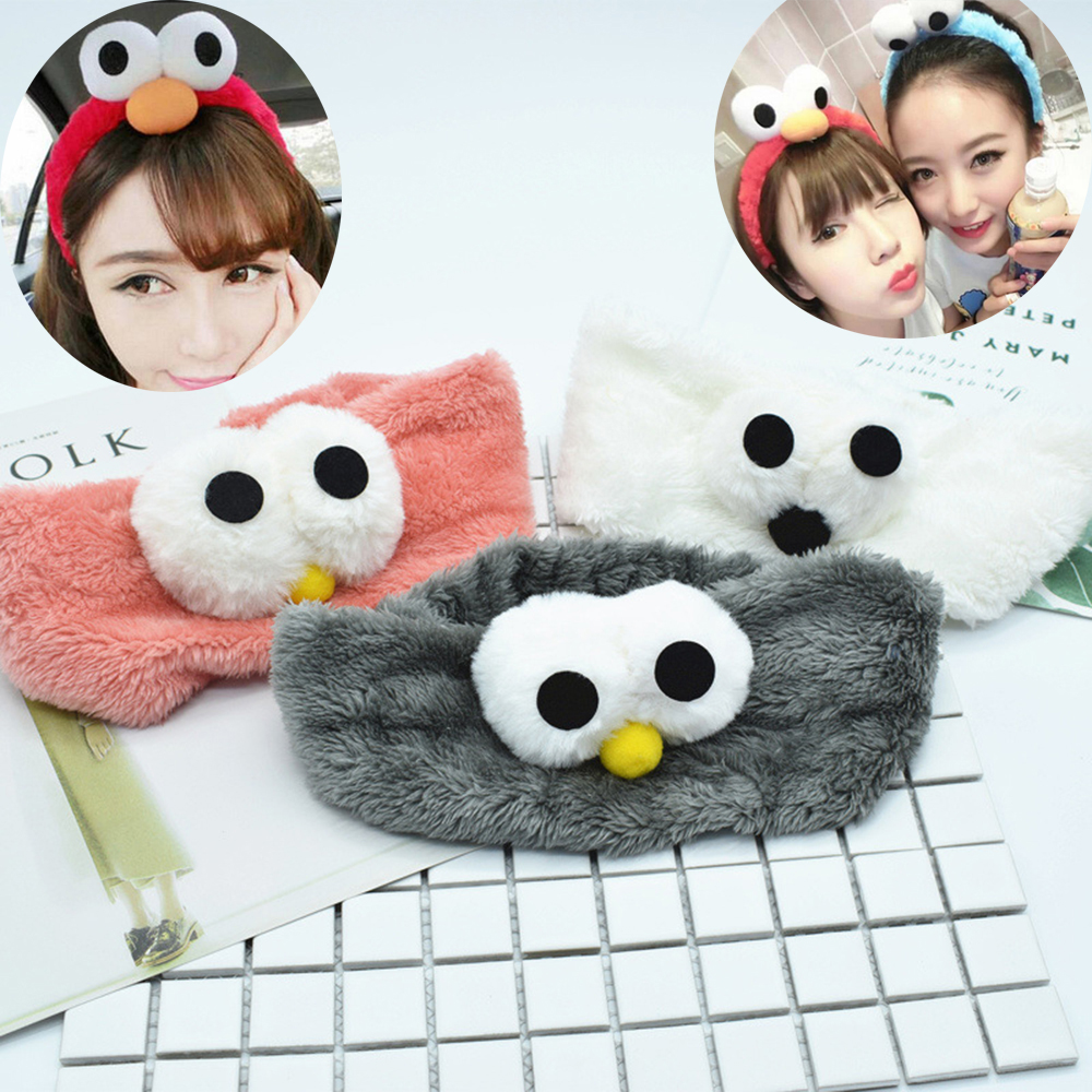 

Women Headband Korean Cute Big Eyes Hairband Headwear Yoga Makeup GYM Headpiece Headwrap Ladies Girls Summer Beach Party Hair Accessories