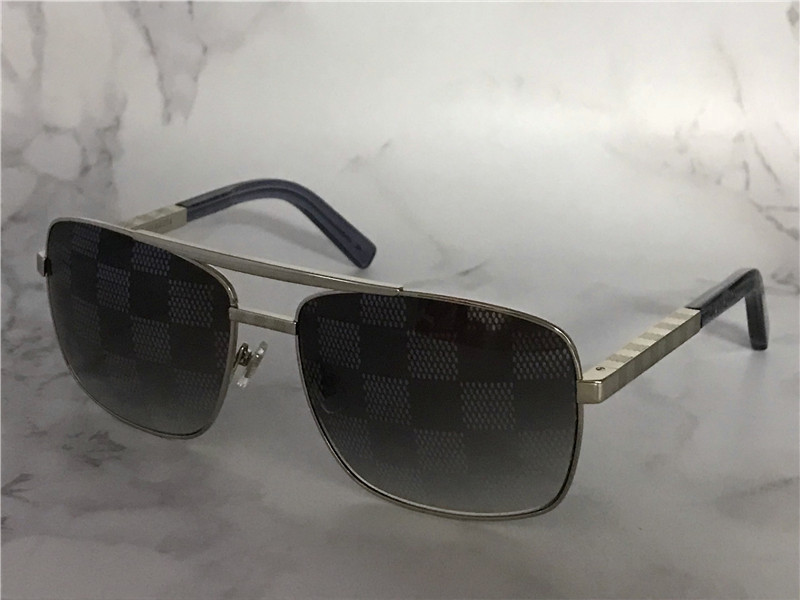 

vintage design sunglasses for men attitude 0259 metal square frame blocks uv400 lens outdoor protection eyewear with orange box
