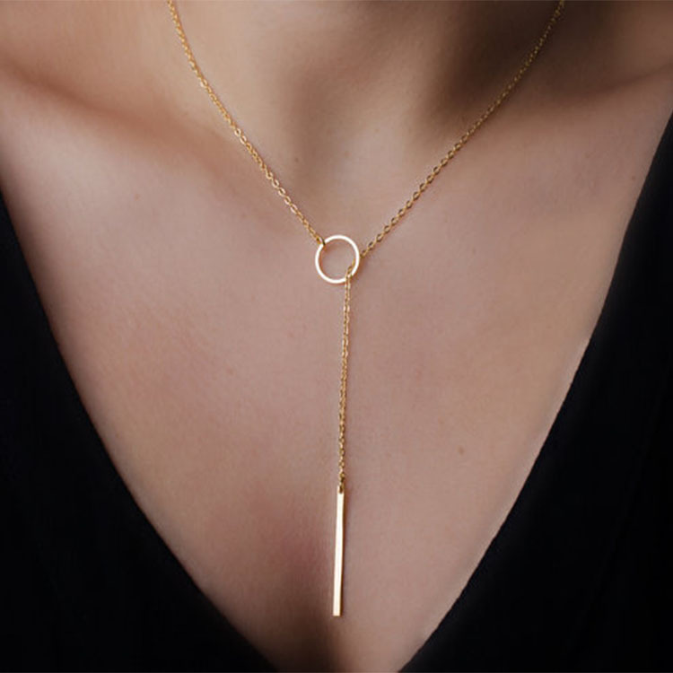 

whole saleSamyeung Jewelry Gold Link Chain Statement Chocker Necklaces for Girl Friendship Necklace Neclace Women Neckless Femme