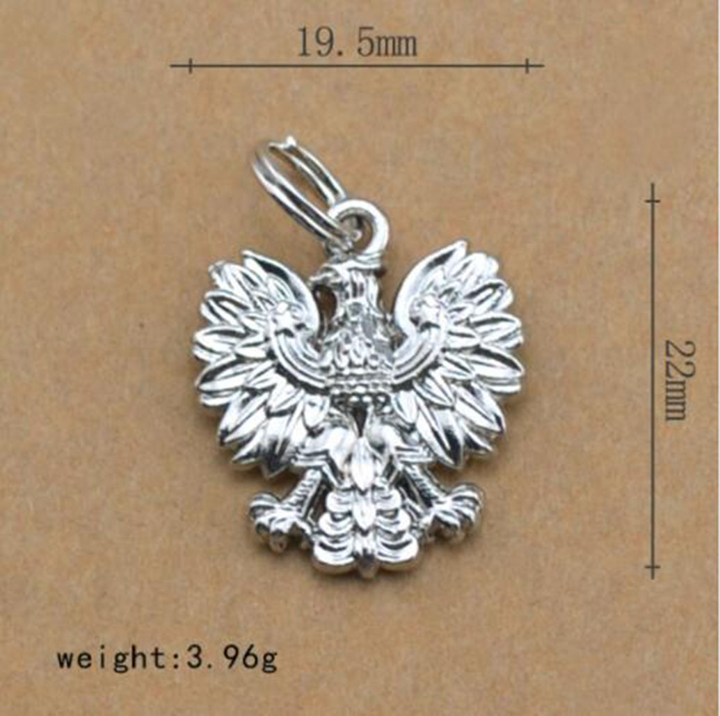 Other customized jewelry Polished Silver Plated Falcon Pendant Charms DIY Jewelry-image-420760627