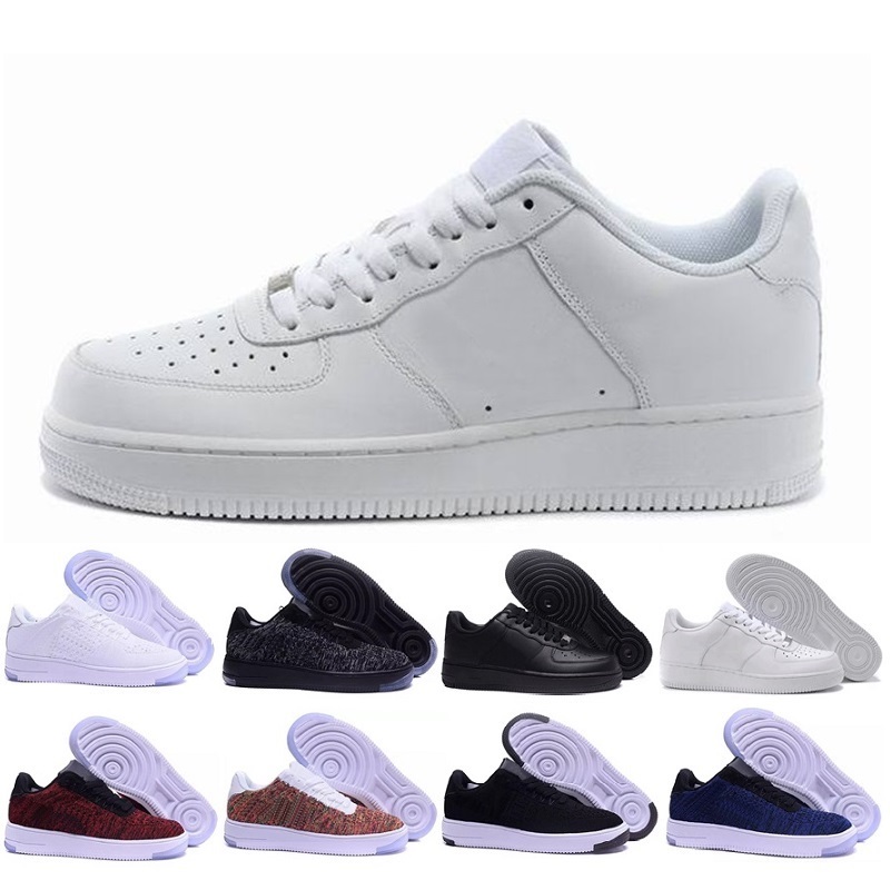 

2018 Newest Classical Men & Women All White Black Low High 1 one Sports Sneakers Air cushion Skate Athletic Shoes EUR SZ36-45, White;red