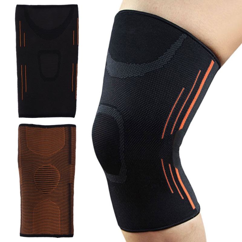 

Elbow & Knee Pads 1pc Sports Leg Compression Sleeve Support Fitness Gym Running Joint Pain Relief, As pic
