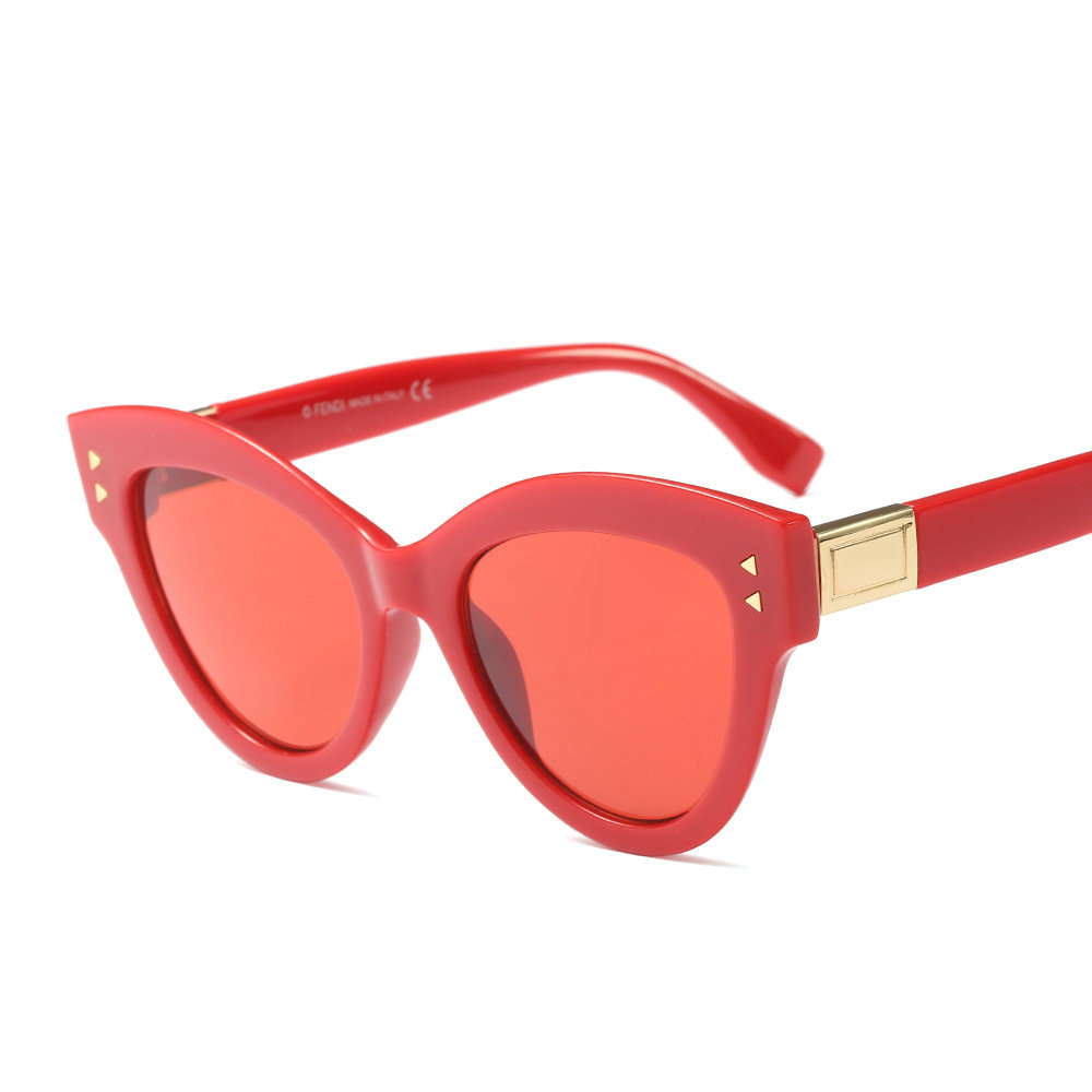 Women's Cat Eye Sunglasses 2018 New Designers Fashion Red Tones Women's