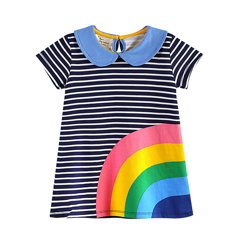 

Spring and girls' dress 2018 spring and summer dress for kids cross border clothing soft beautiful summer dress for girls, Multi-color
