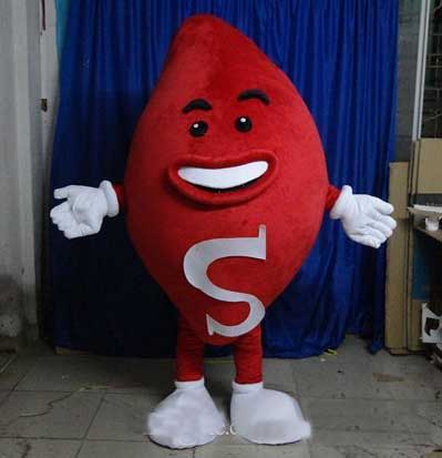 

2018 High quality hot Good vision and good Ventilation a red sweet potato mascot costume for adult to wear, As picture