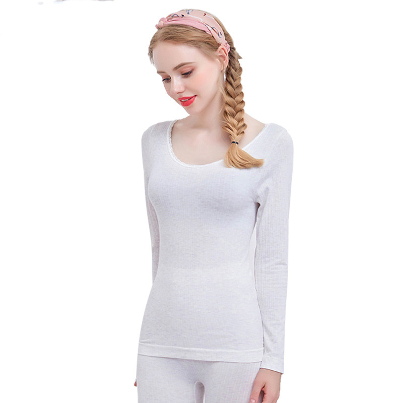 New Arival Long Johns Warm Cotton Thermal Underwears Women Winter Clothing Seamless Antibacterial Sets