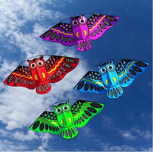 

Funny Sports Flying Kite NEW 110cmx80cm Owl Ainimal Kite Single Line Breeze Outdoor Fun Sports For Kids Delta Kites
