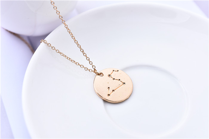 

30pcs Leo Constellation Guardian Necklace Astrology Sign Jewelry Leo Star Map Zodiac Chain Necklace Birthday Gift