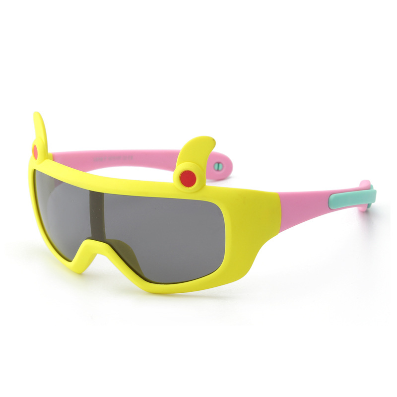 

Children Sunglasses Baby Sunglass Kids Sun GlassesSilica Gel Wholesale 2018 Fashion High Quality Cool Personality Polarized Riding Colourful