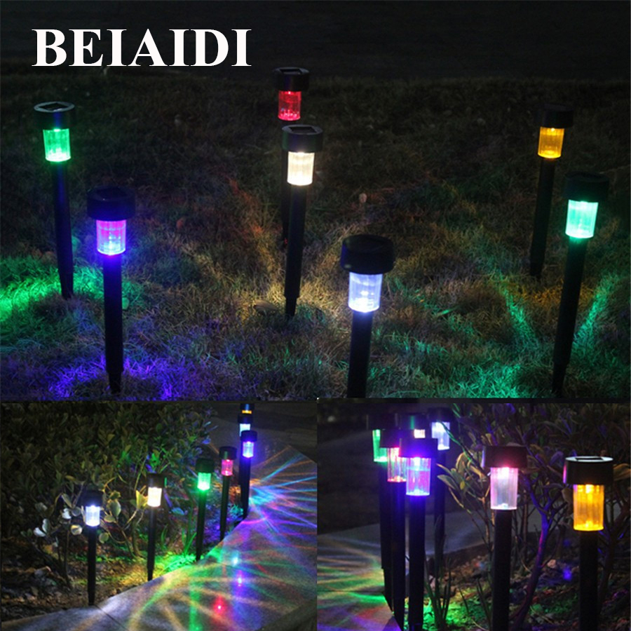 

BEIAIDI 15PCS Solar Pathway Landscape Lights Outdoor Garden Patio Yard Deck Lawn Lamps Solar LED Spike Spot Light Spotlight